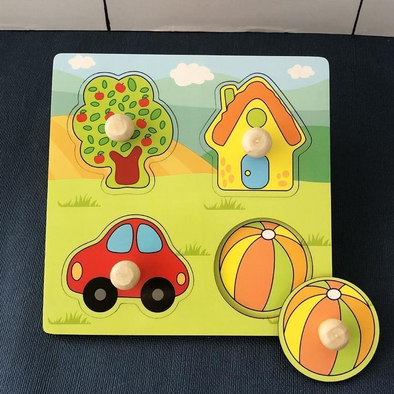 Puzzles Montessori Toys Baby Puzzles Wooden Puzzles for Children Baby Games Montessori Educational Toys Baby Toys for Kids 1 2 3 Years