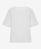 BASIC HOUSE Women'S Ribbed Short Sleeve T-Shirt White Lyts3201