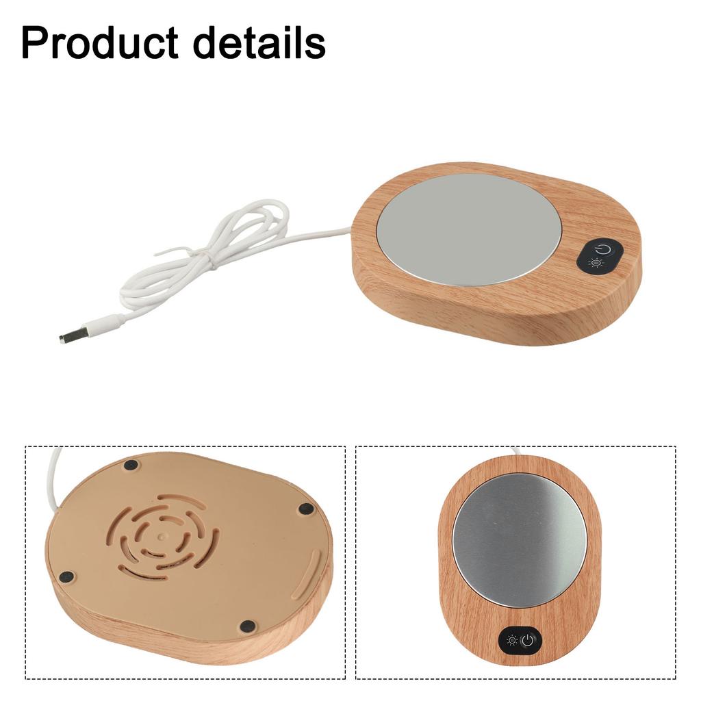 Coffee Cup Warmer Electric Coffee Heater 55-65°C Constant Temperature Built-in Gravity Sensing Switch On/off Display