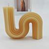Handmade Geometric Scented Candle Ornaments: Smokeless Fragrance Gift Set with Essential Oil for Birthdays & Home Décor