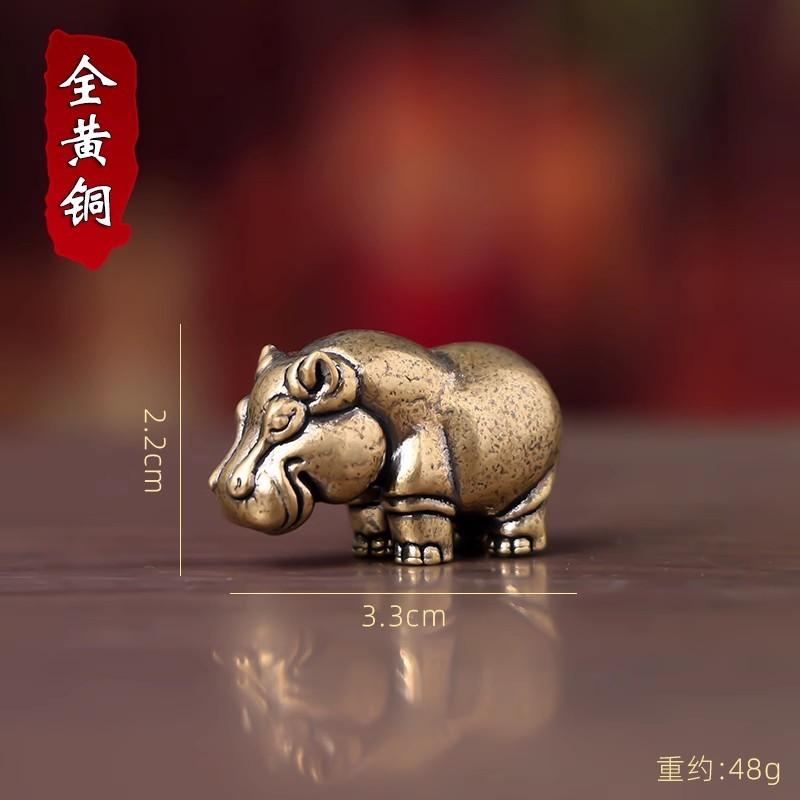 Autocollant d'encens en laiton représentant la mascotte de l'année du bœuf chinois