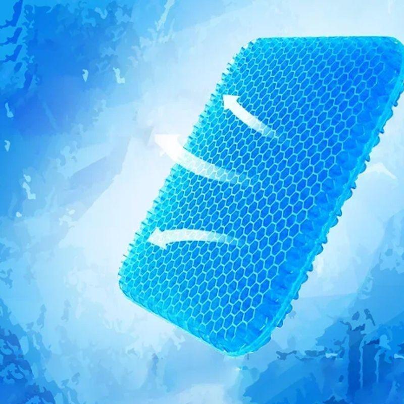 Summer Car Seat Cushion Breathable Honeycomb Gel Pad Decompression for Back Tailbone Pain Office Wheelchair Use