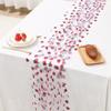 1pc Strawberry Theme Birthday Table Runner Strawberry Birthday Decor Mesh Table Runner Baby Shower Strawberry Party Supplies