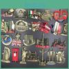 Frigorifero 3D USA Magnete Metallico Inghilterra Italia Madrid Dubai Belgio India Israele Collezione Commemorativa di Lusso