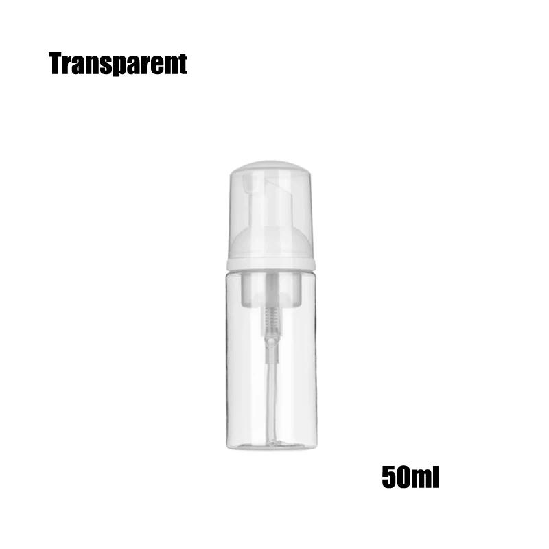 12pcs 30/50/60/100/150/200ml Plastic Transparen Foam Pump Bottle Empty Cosmetic White Soap Dispenser Foaming Bottle with Pump