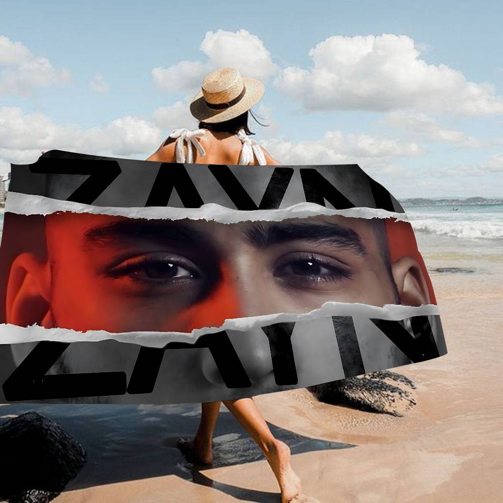 

Singer Zayn Malik Beach Towel Colorful Bath Towels For Girl Microfiber Quick Dry Sand Free Beach Yoga Spa Gym Pool W30*H60(CM)