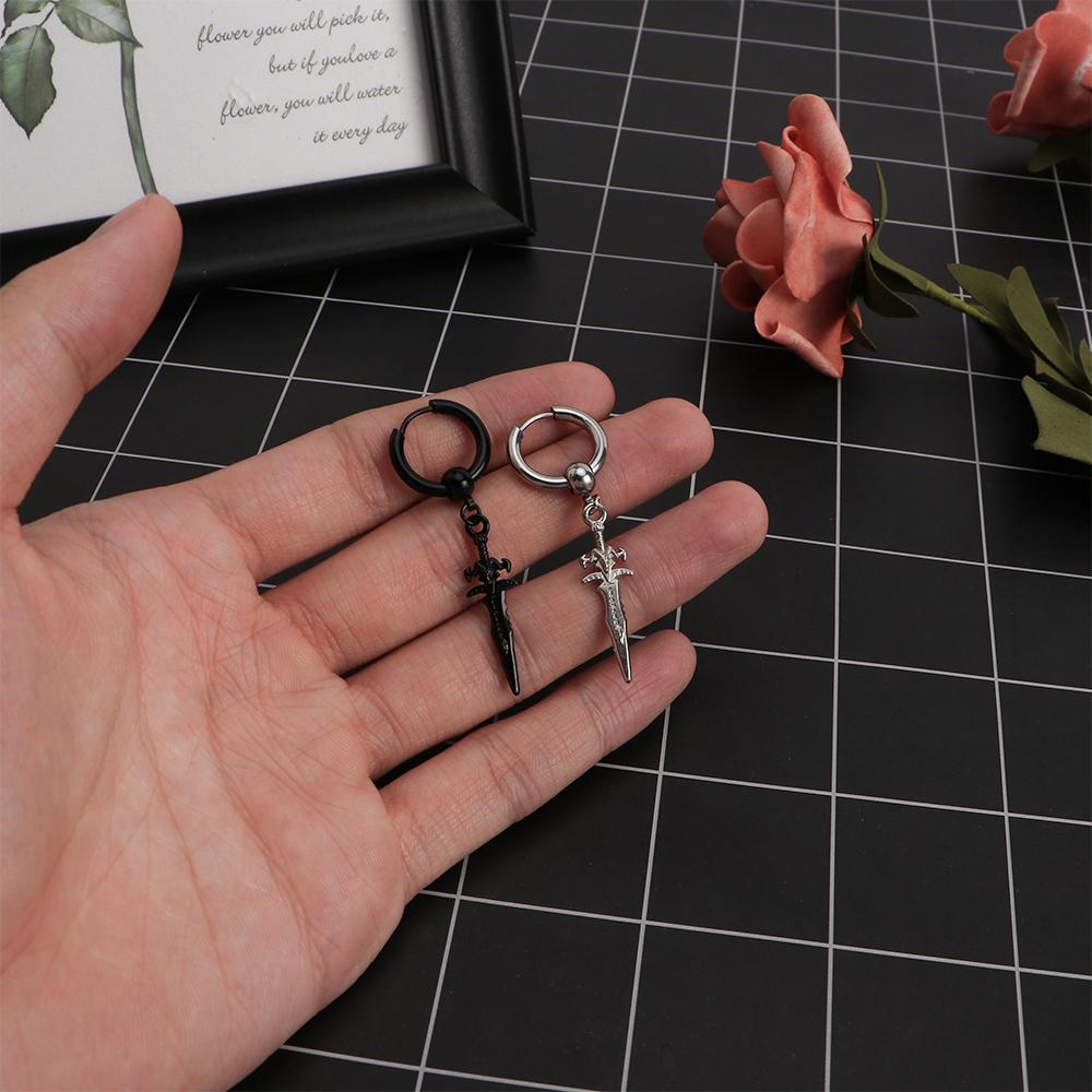 Women No Pierced Cross Stainless Steel Korean Stud Earrings Men Ear Clips Ear Cuff Clip On Earrings