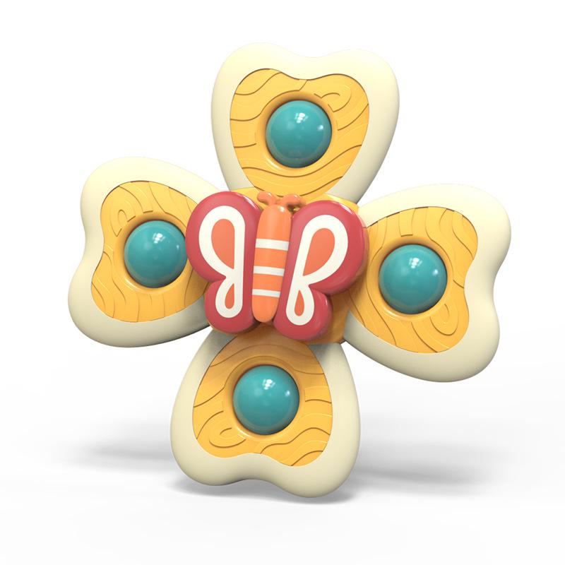 Cross-border Baby Suction Cup Spinner Toy Teether