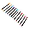Metallic Markers 12 Colors Marker Pens Set Soft Tip for Scrapbook Doodle Arts Crafts