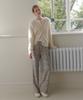 YUPPE Flower Velvet Pants_Ivory