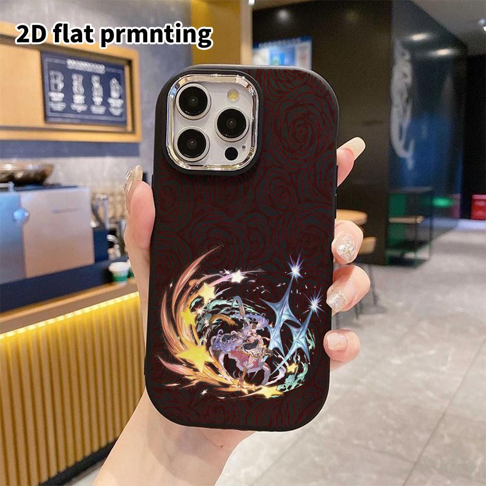 Phone case: 2D flat design suitable for iPhone 18 17 16 15 14 13 Pro protective case, couple style, fantasy girl, Christmas and Halloween gifts