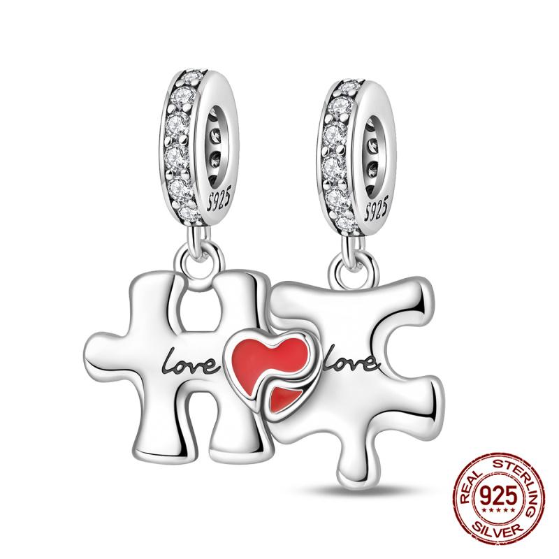 Copper Sweet Travelair Balloon Beaded Eros Arrow Through The Heart Charms Fit Bracelet Diy Jewelry Making Women'S Gift