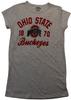 Pro Edge Juniors Ohio State Buckeyes 1870 White Speckled Shirt New M, XL