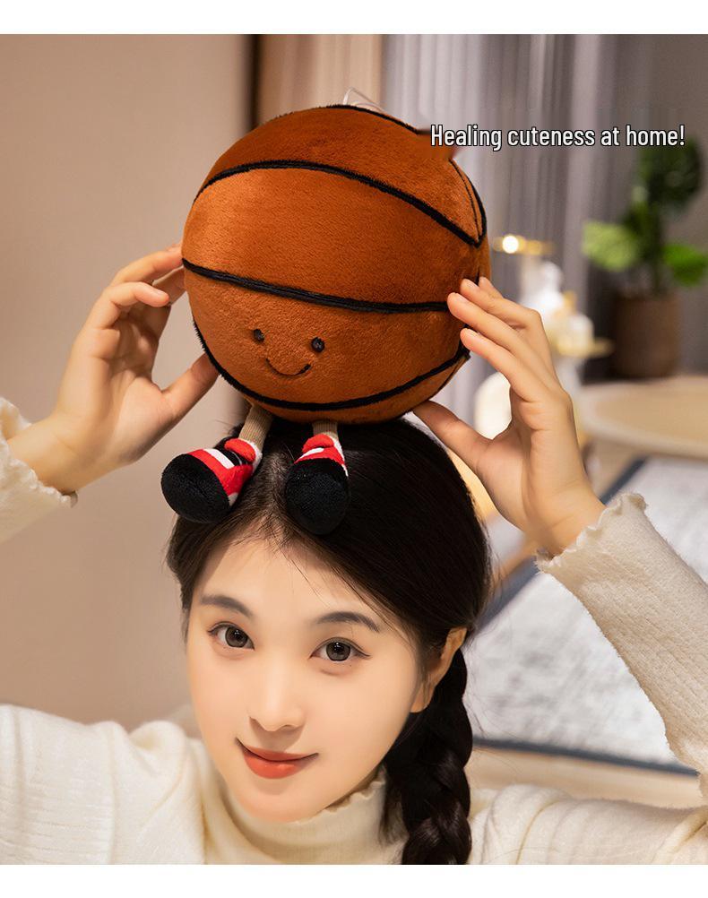 Creative Plush Sports Doll: Basketball and Football Gift for Boys' Birthdays