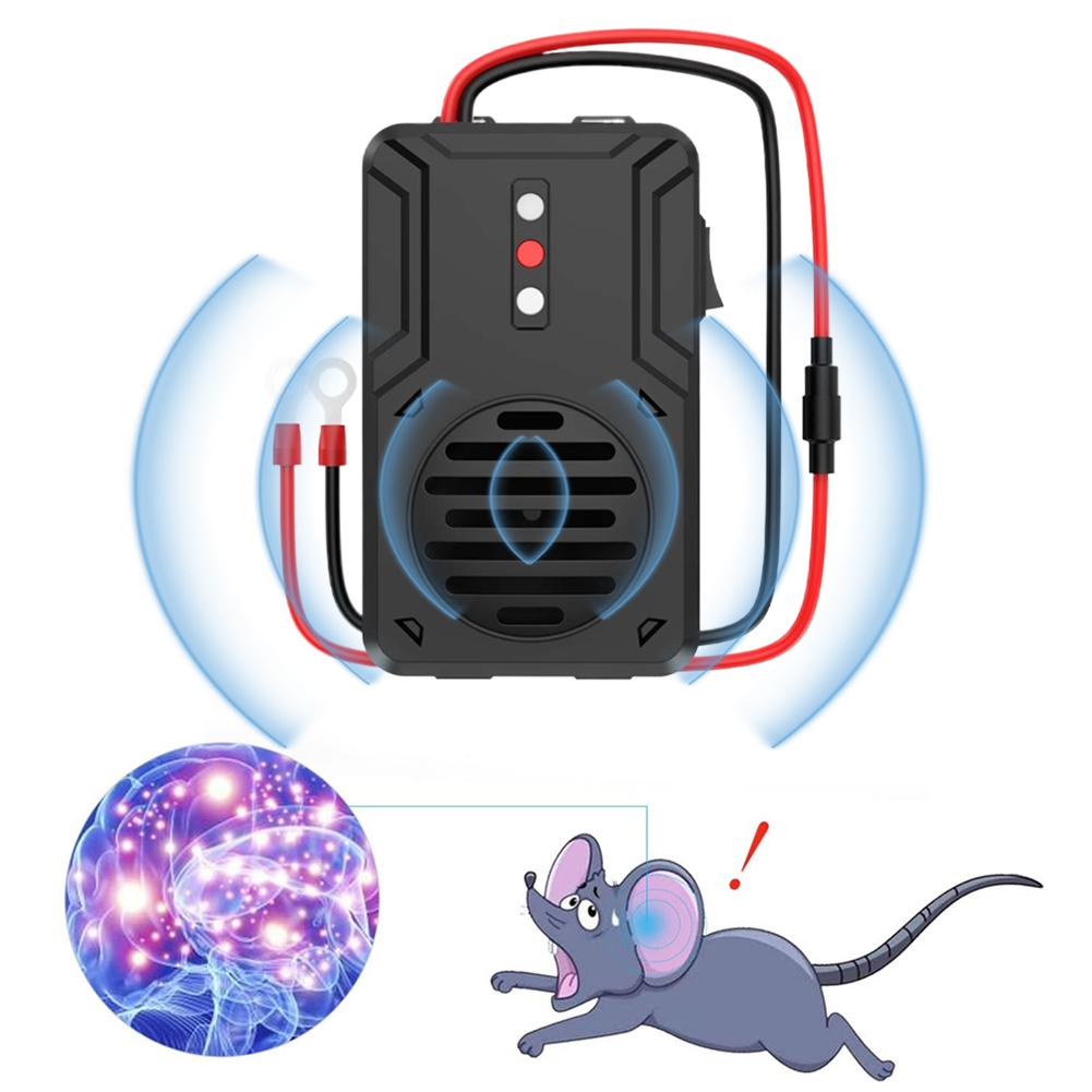 12V Ultrasonic Rodent Repeller Ultrasonic Car Mouse Repellent Car Ultrasonic Mouse Repeller for Cars Trucks RV