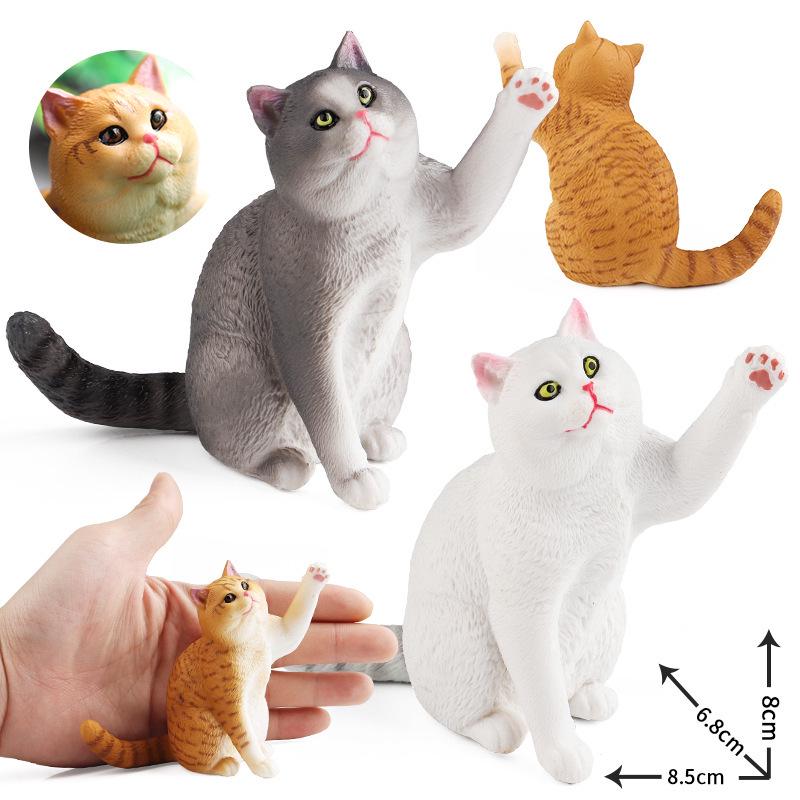 British Shorthair Kitten Simulation Toy - Cute Cognitive Birthday Gift for Kids