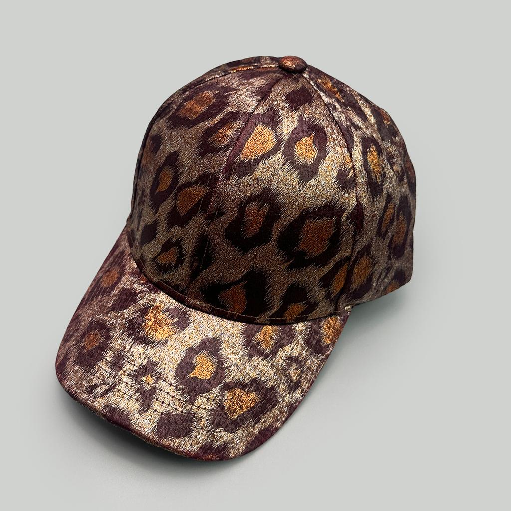 Retro Personalized Leopard Print Baseball Cap Men'S And Women'S Hard Top Sunshade Print Street Cross-Border Cap