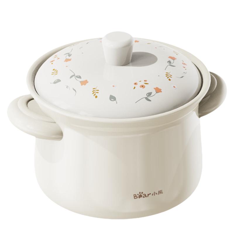 Bear Ceramic Double Boiler Stew Pot