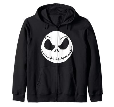 Disney's The Nightmare Before Christmas Jack Skellington Face Zip Hoodie
