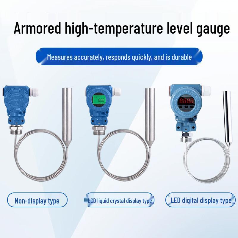 Trasmettitore di livello a immersione blindato ad alta temperatura con tubo a gas per la misurazione idrostatica del livello dell'acqua nel serbatoio del diesel