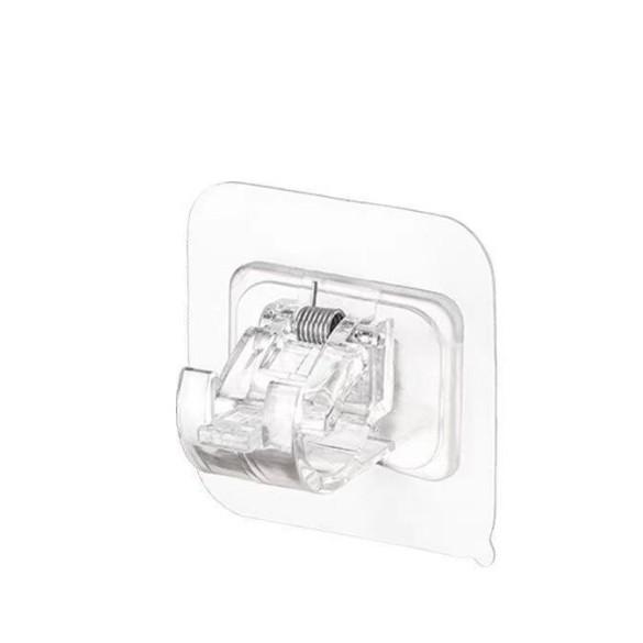 No Drill Curtain Rod Brackets - Hang Curtains Easily & Damage-Free Kitchen And Bathroom Crossbar Fixing Device Adhesive Hook