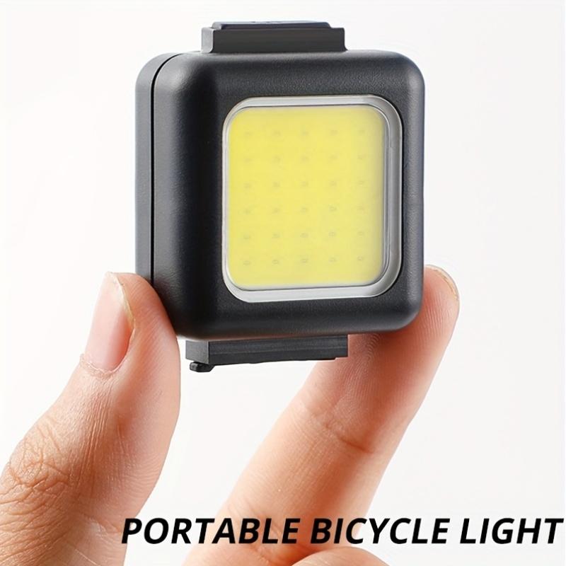 USB Rechargeable Bike Light Set, White Front & Red Rear LED Bicycle Lights, Portable Safety Flashlight for Cycling