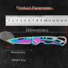 Stainless Steel Keychain Folding Knife Outdoor Carrying Knife Mirror Sharp Pocket Knife Fruit Knife Folding Knife Outdoor Tool