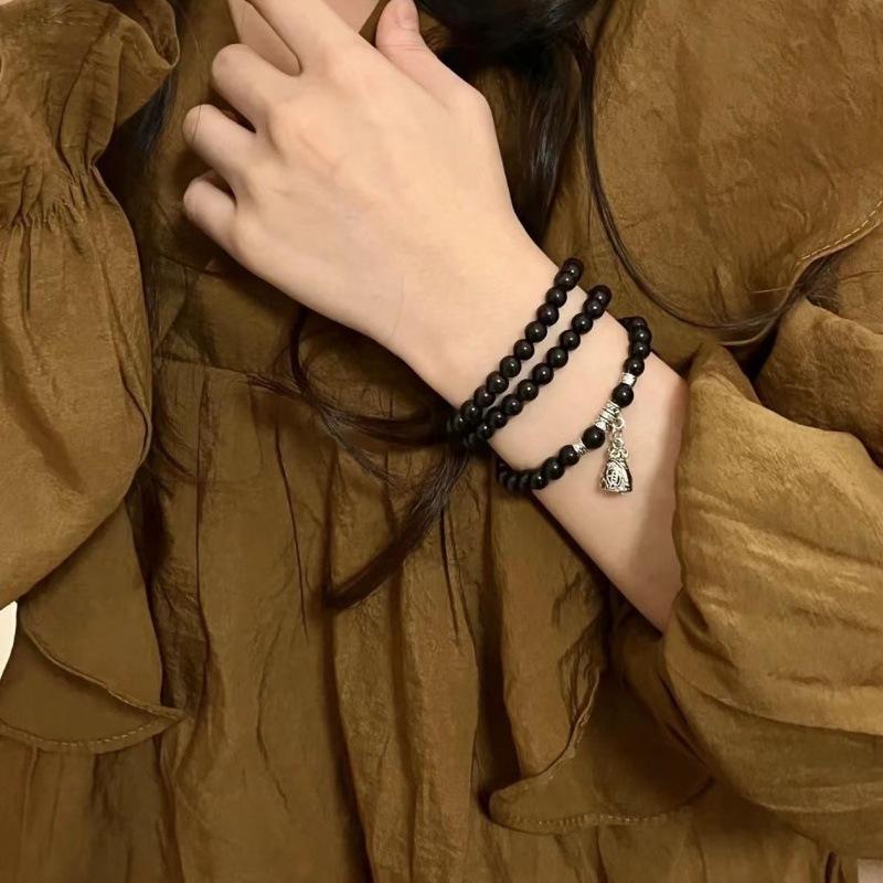 Двухсторонний браслет-ожерелье с несколькими кругами, весна и лето, нишевый дизайн, персонализированный ретро-браслет