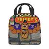 FNAF At Freddys Thermal Insulated Lunch Bag for School Portable Food Bag Thermal Cooler Food Box