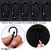 5pcs 3.6*46mm Spring Snap Clip Aluminium Alloy Water Bottle Hooks Climbing Keychain  Outdoor Tool