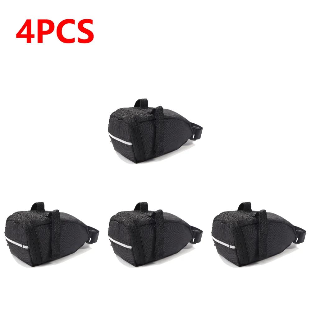 1-10pcs 1L Bicycle Saddle Bag Rainproof Portable Storage Bag Polyester Fiber Rear Seat Bag Splash Cycling Accessories Hot Sale