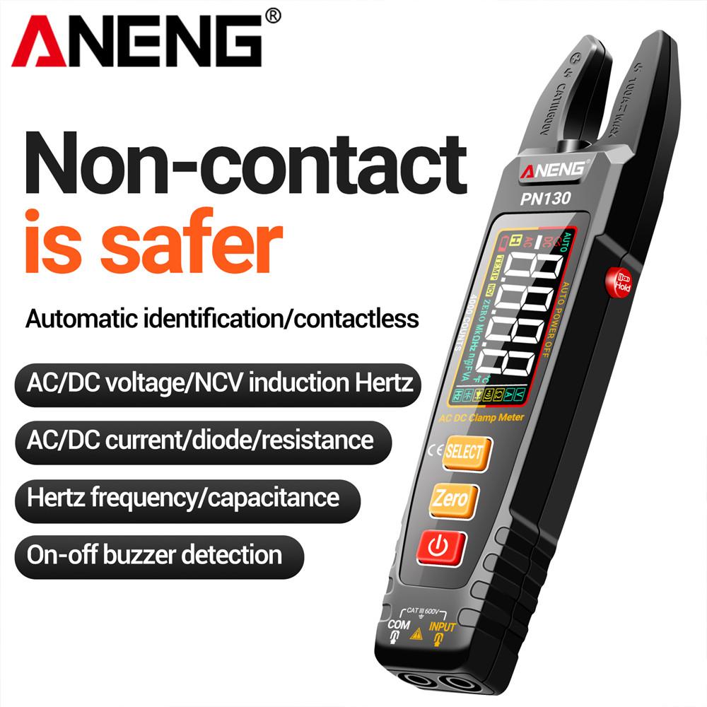 ANENG PN130 Clamp Meter Digital Multimeter 4000 Ohm Voltage Current meter Hz Test Tools Counts AC/DC Voltage Capacitance NCV