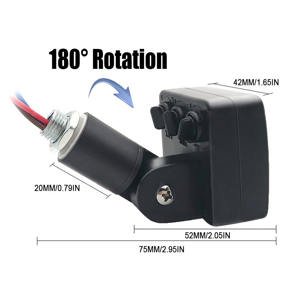 Mini PIR Sensor Switch Human Body Infrared Motion Detector Waterproof Outdoor Adjustable for LED Floodlights and Lights