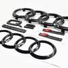 3D ABS Sticker Car Styling Hood Front Grille Quarrto Rear Trunk Middle Sline For Audi Q2 2016-2018 Emblem Badge Auto Accessories
