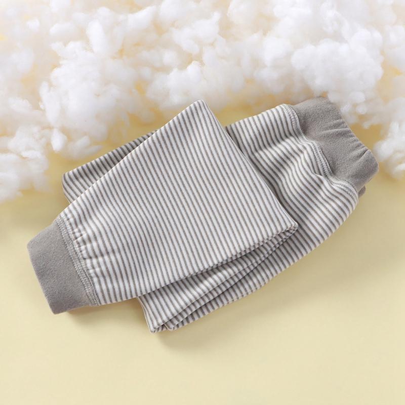 2-9 Years Kids Winter Autumn Striped Thermal Leggings 90