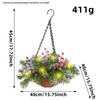Cross-border Artificial Christmas Hanging Basket Wreath Holiday Decoration