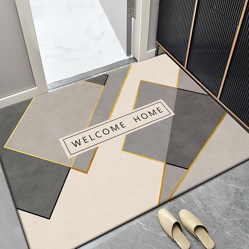 Floor Mat Simple Modern Doormat Durable Anti-slip Household Entrance Bathroom Universal Decoration Water-proof New Carpet Ins