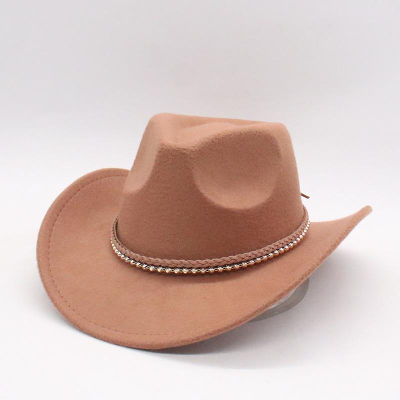 Premium Twist Metal Accessories Hat Cowboy Hat British Style Jazz Hat Men And Women