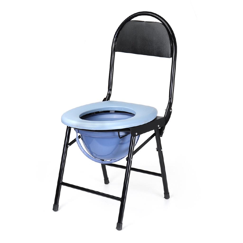 Bequemer Toilettensitz Duschstuhl Rutschfeste Füße Für Ältere Behinderte Tragbares Klappbares Nachttisch Badezimmer Töpfchen Toilette