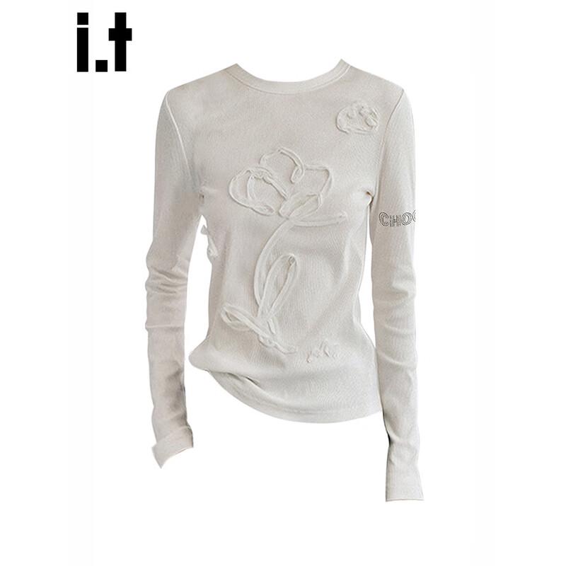 CHOCOOLATEit Women's 3D Floral Long-Sleeve T-Shirt