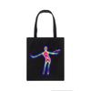 Horror Face Gothic Casual Dark Black Canvas Bag Large Capacity Hip-hop Shopper Bag Vintage High Street Y2k Women Shoulder Bags