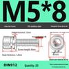 304 Stainless Steel Hex Socket Cap Screw with Washer - Sizes M3, M4, M5, M6, M8, M12