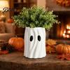 Ghost Planter Planter, Halloween Shaped Bucket, Cute Desktop Candy Small Resin Plant Pot Bowl for Home Office Shelf, Indoor Party Decor Decorative