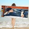 S-Suga Kpop A-Agust D Microfiber Printed Beach Towel Mountain Climbing Yoga Beach Swimming Running Absorbent Soft Towel