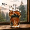 Whiskey Decanter Sasquatch Foot Bottle, Shaped Glass Wine Kitchen Bottle Decorative Liquor for Home Bar Parties High Borosilicate