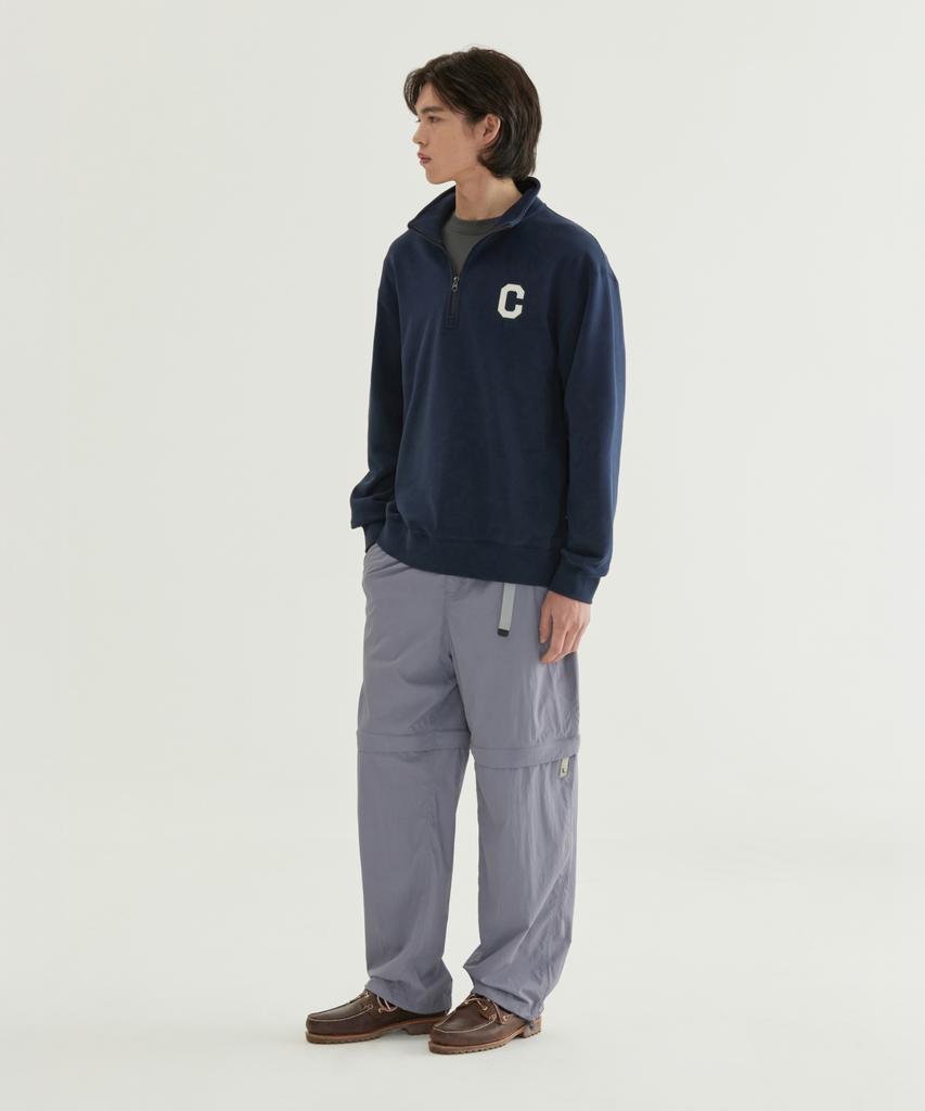 COVERNAT C Logo Half-Zip Sweatshirt Navy