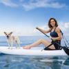 Kayak Seat, 1 Pack 31 Mm Thick, Universal Paddle Board Seat with Back Support, Hexagonal Sit-on-Top Soft Padded Cushion with Storage Bag & Adjustable