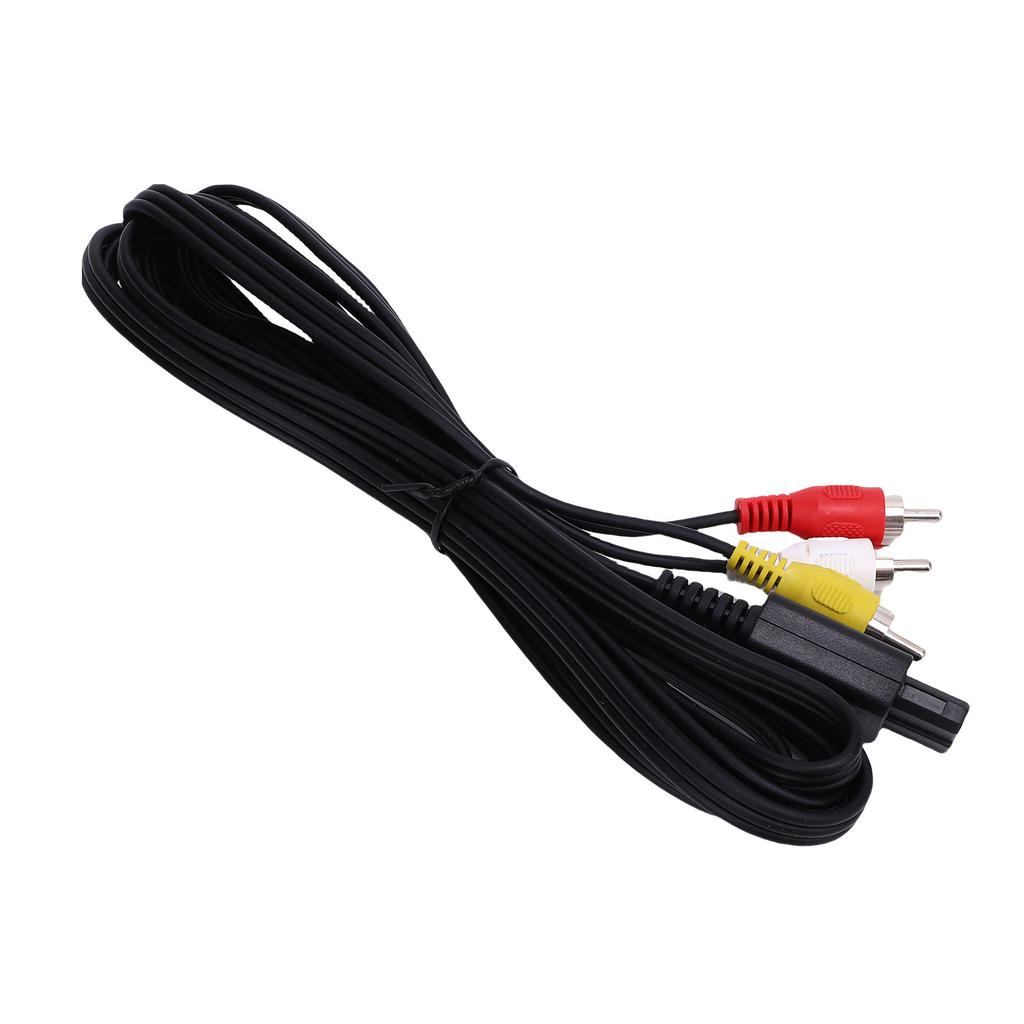 AV Composite Cable Fit for Famicon Game Console Stable Video Stereo Composite AV Cable
