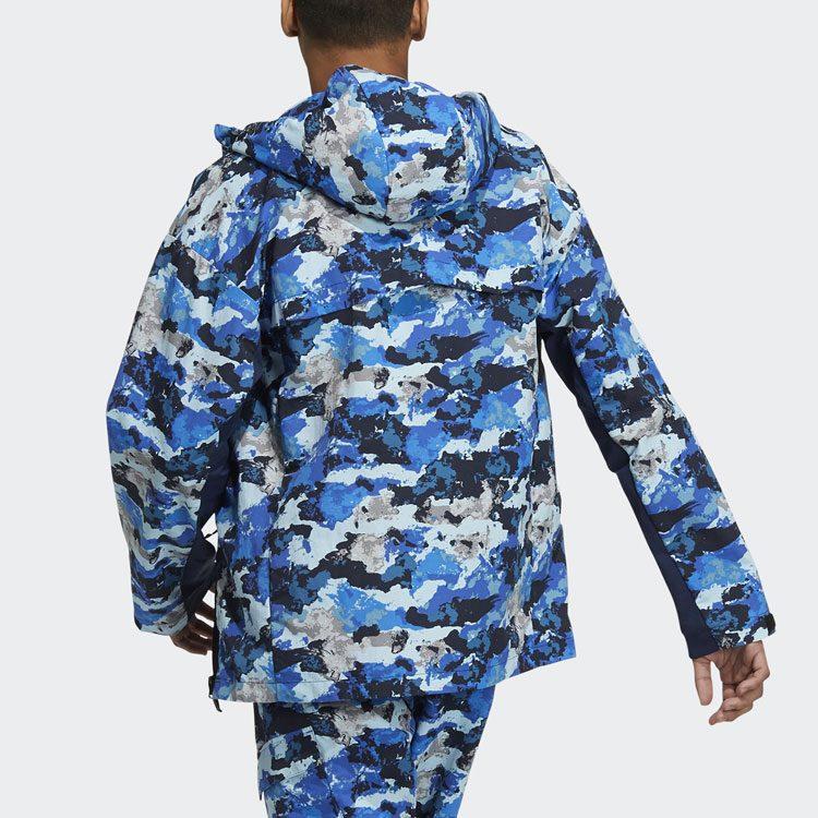 adidas Jackets Men's Blue Hooded Moderate Other GN7595