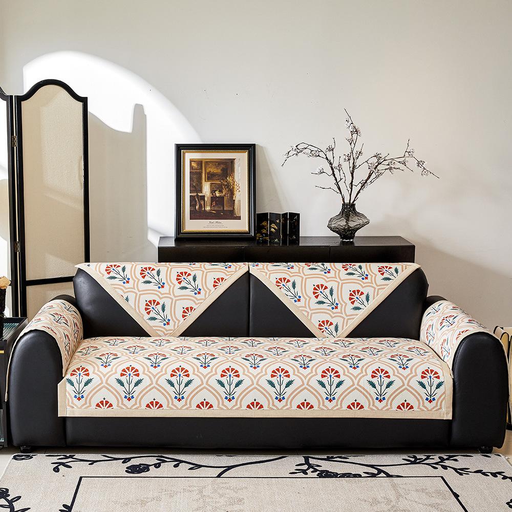 

Подушка для дивана с принтом, подушка для сиденья в американском стиле в стиле ретро, высококачественная нескользящая универсальная подушка на все времена года, полотенце для спинки дивана 70x70